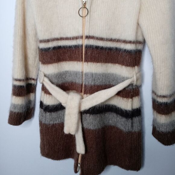 Vintage Icewool 100% Sheep Wool Knitted Coat size small - Picture 4 of 10